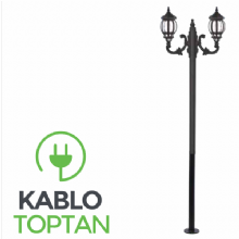 Zerpa Döküm Sekizgen Armatür İkili Direk Z10007 (2.60 mt)