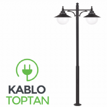 Zerpa Döküm Sıvamalı Şapkalı Armatür Direk ikili Z11203