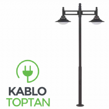 Zerpa Döküm Sıvamalı Şapkalı Armatür Direk ikili Z12304