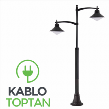 Zerpa Döküm Sıvamalı Şapkalı Armatür Direk İkili Z12302