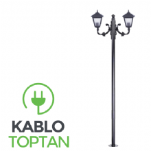 Zerpa Kare Direk 2'li 2.40 Flanşlı Direk Z2876