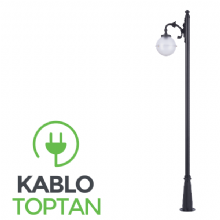 Zerpa Küre Armatür Tekli Yandan Direk (2.40 mt)