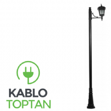 Zerpa Orta Kare Pencereli Döküm Yandan Tekli Dİrek (2.70 mt) Z9405