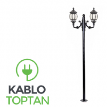 Zerpa Sekizgen Armatür 2'li Üst Direk (2.40 mt) Z3016